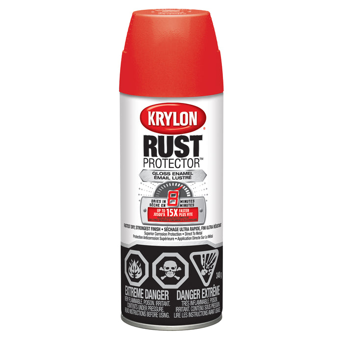 Sherwin Williams (435) 469009 Krylon Rust Protector Enamel, Gloss, Orange, 340 g