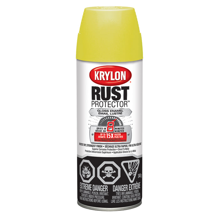 Sherwin Williams (435) 469010 Krylon Rust Protector Enamel, Gloss, Yellow, 340 g