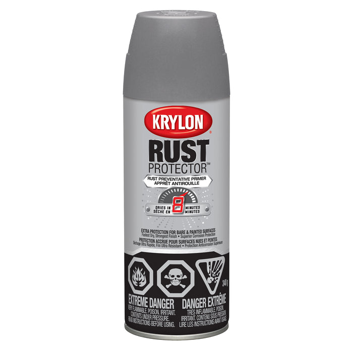 Sherwin Williams (435) 469038 Krylon Rust Protector Enamel, Grey Primer, 340 g
