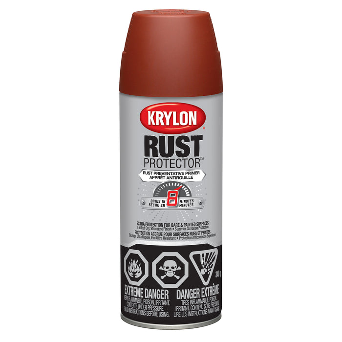 Sherwin Williams 469040 Krylon Rust Protector Enamel, Red Oxide Primer, 340 g