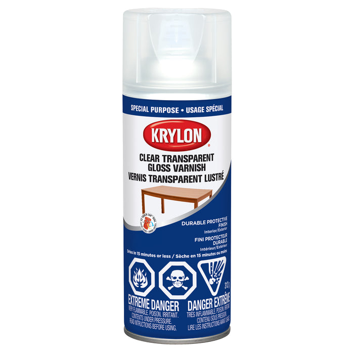 Sherwin Williams (435) 47001 Krylon Clear Varnish Coating, Gloss, Clear, 312 g