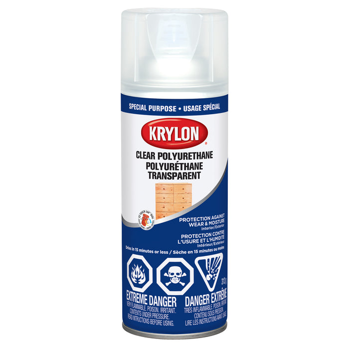 Sherwin Williams (435) 47005 Krylon Polyurethane Coating, Gloss, Clear, 312 g