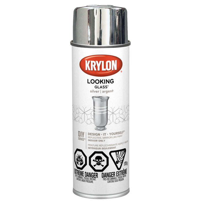 Sherwin Williams (435) 490330000 Krylon Looking Glass Paint, Silver, 170 g