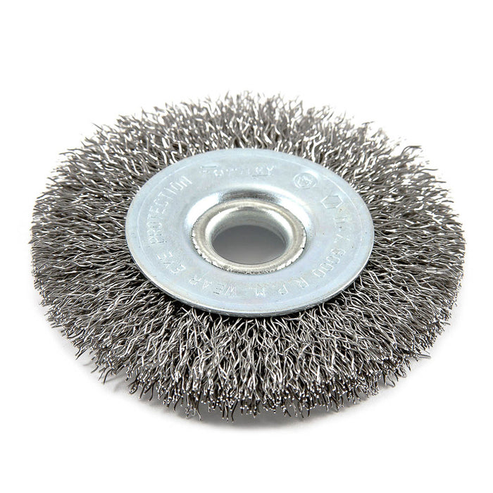 Forney 72746 Wire Wheel Crimped, 3 in x .012 in x 1/2 in Arbor