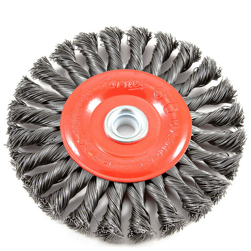 Forney (332) 72749 Wire Wheel Knotted, 6 in x .020 in x 1/2 - 5/8 in Arbor