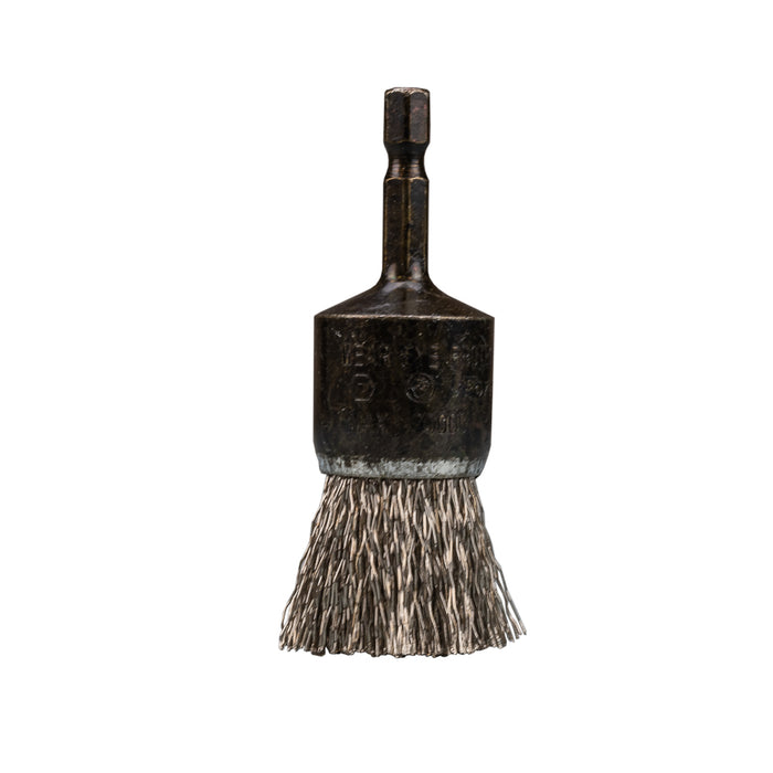 Forney (332) 72803 Command PRO End Brush, Crimped, Stainless Steel, 1 in x .014 in x 1/4 in