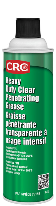 CRC 73156 Heavy Duty Clear Penetrating Grease, 368 Grams