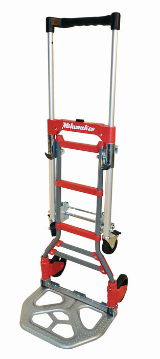 Milwaukee Hand Trucks (525) 73333 Milwaukee 150/300 Lbs. Load Capacity Fold Up 2 In 1 Convertible Hand Truck