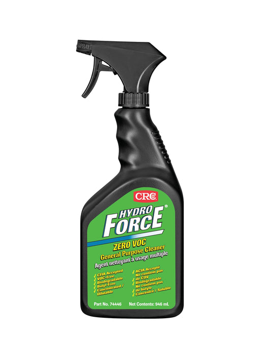 CRC 74446 HydroForce® Zero VOC General Purpose Cleaner, 946 Milliliters