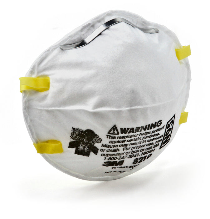 3M 8210 3M™ Particulate Respirator 8210, N95, 20/Box, Colour: White, 3M Stock No. 7100006272