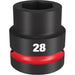 Milwaukee (366) 49-66-6593 SHOCKWAVE Impact Duty™ 1"Drive 28MM Standard 6 Point Socket