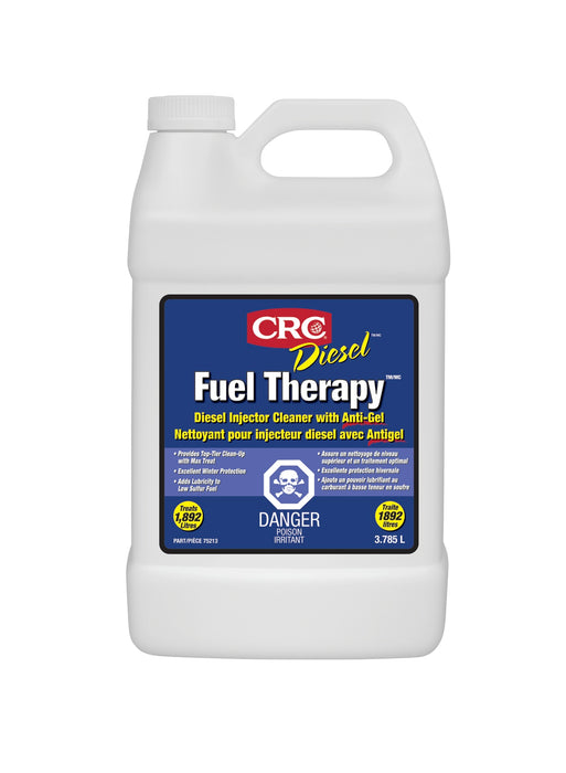 CRC 75213 Diesel Fuel Therapy© Diesel Injector Cleaner with Anti-Gel, 3.785 Liter