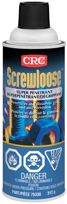 CRC (305) 75330 Screwloose© Industrial Penetrating Oil, 312 Grams