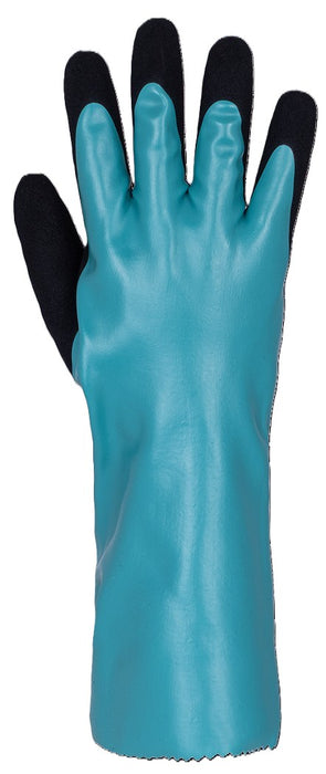 Groupe BBH (140) 754922M M HORIZON NITRILE COATED POLYESTER CHEMICAL RESISTANT GLOVE GREEN