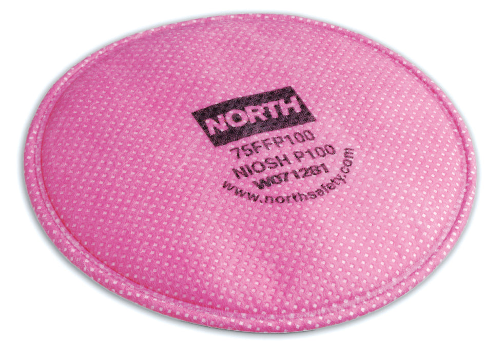 North Safety (399) 75FFP100 FILTER P100 PANCAKE 50EA = 50PR/CS