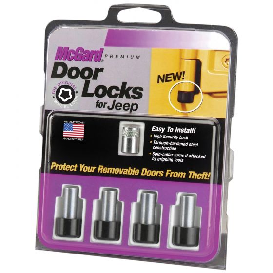 McGard 76160 Jeep Door Lock Set, Jl & Gladiator 4-Door/4-Lock, M6X1.0