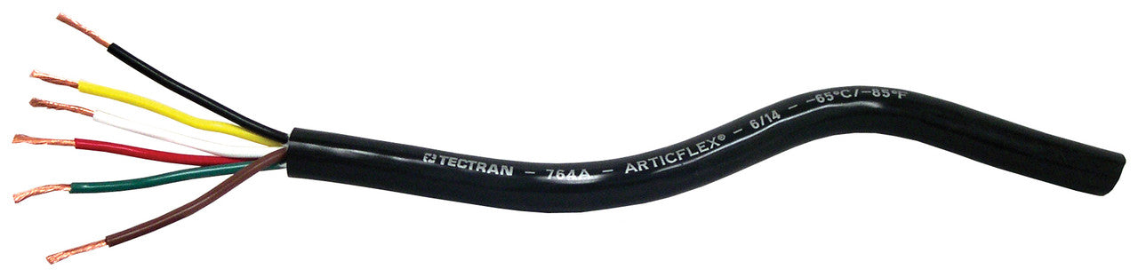 Tectran (667) 764A1 ARTICFLEX CABLE 6/14 GAUGE - 100 FT - BLACK