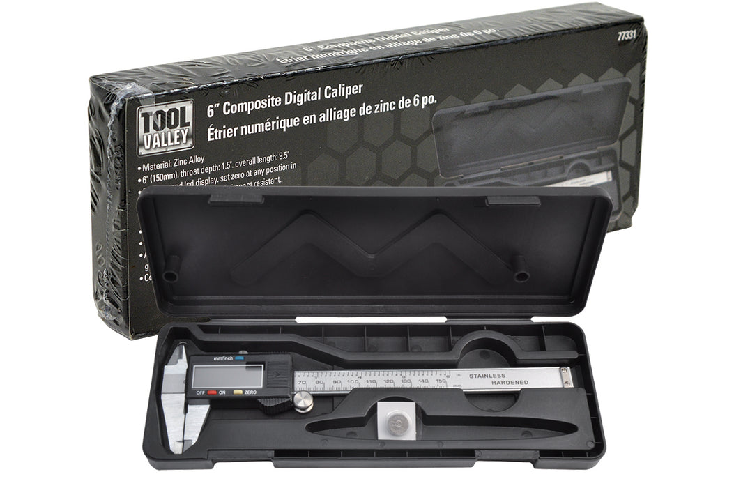 Dynaline (378) 77331 Composite Digital Caliper, Pro Tool Black Table