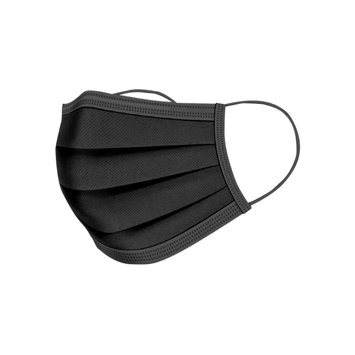 Globe 7755B Level 3 Procedural Masks, Black, Box of 50