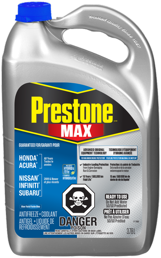 Prestone 78015 Extended Life Honda/Nissan Vehicles 50/50 Antifreeze/Coolant, 1 Gal.