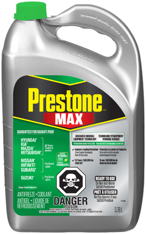 Prestone (256) 78122 Extended Life Asian Green Vehicles 50/50 Antifreeze/Coolant, 1 Gal.