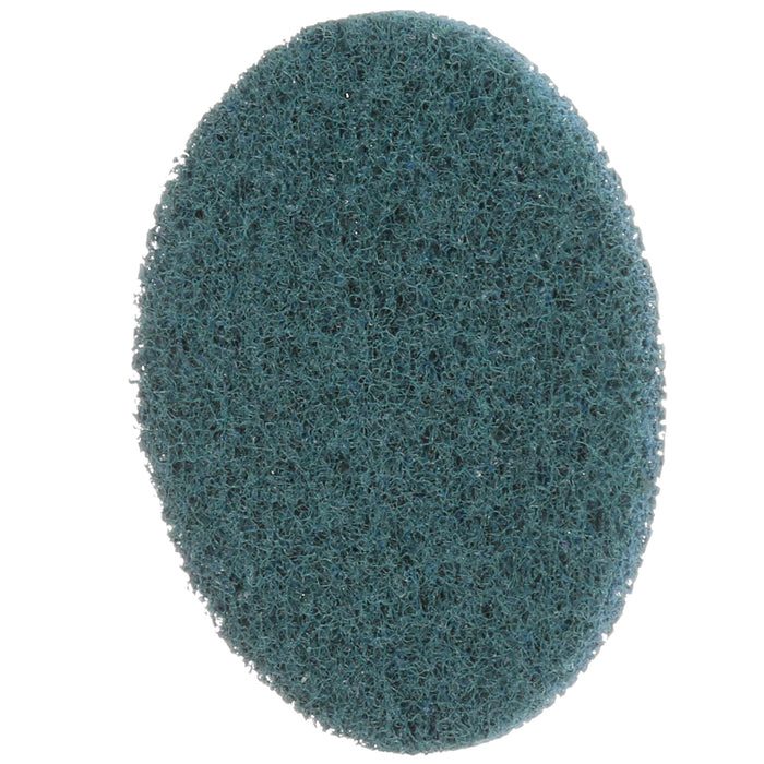 3M 07513 Scotch-Brite™ Roloc™ Surface Conditioning Disc, A VFN, TR, 3 in x NH (7.62 cm x NH), Colour: Green, 3M Stock No. 7000046108