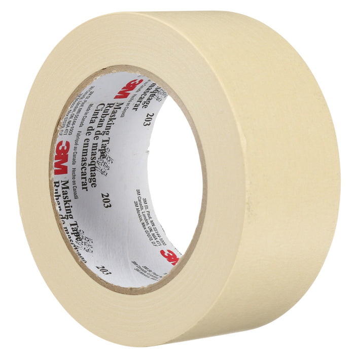 3M 203-48X55-BULK 3M™ General Purpose Masking Tape, 203, beige, 1.89 in x 60 yd (48 mm x 55 m), bulk, Colour: Beige, 3M Stock No. 7000124209