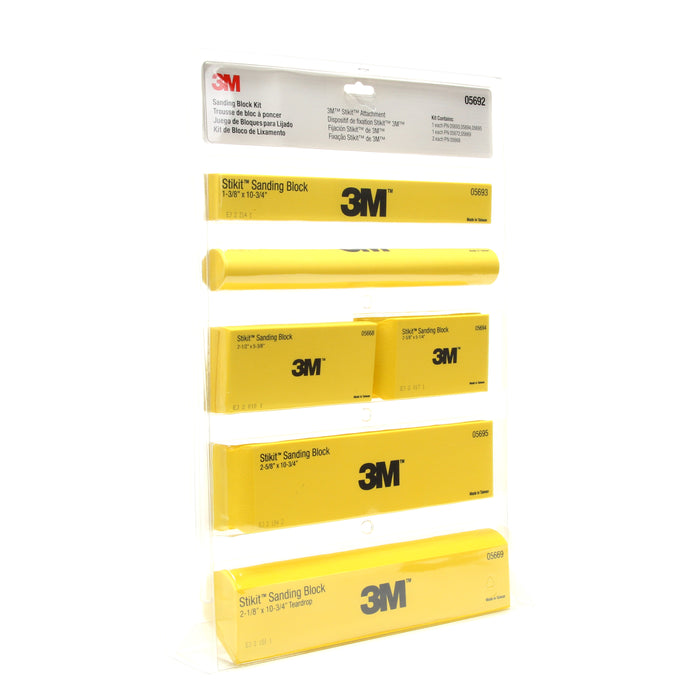 3M (815) 05692 3M™ Stikit™ Sanding Block Kit, 05692, Colour: Yellow, 3M Stock No. 7000120058
