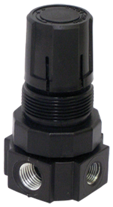 Tectran (667) 80-2008 PRESSURE REGULATOR 1/4" PORT-0-120PSI RELIEVING LOCKING KNOB