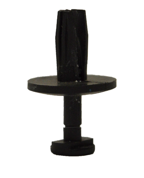 Dynaline 80010 Push-pin Rivet, Black, Plastic