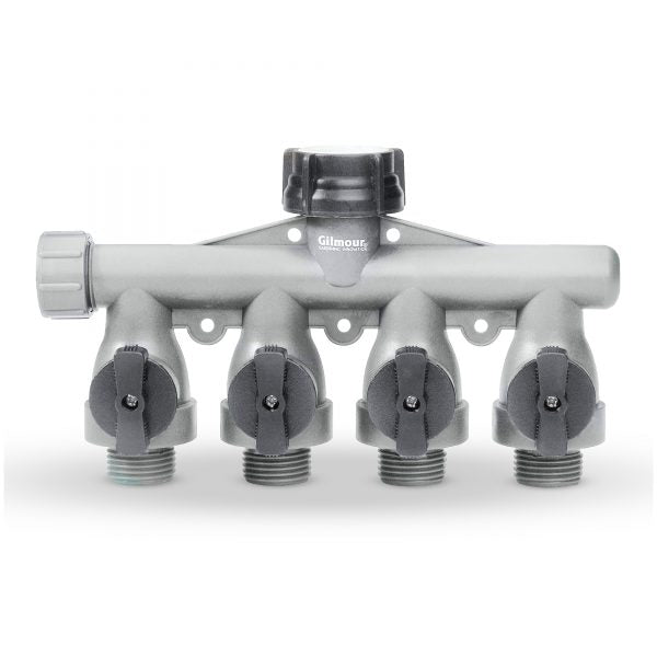 Gilmour (476) 800414-1001 4WAY SHUT OFF VALVE POLYMER FULL FLOW.