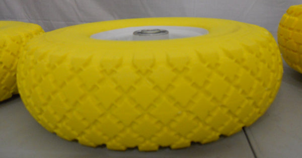 Dynaline (378) 80112 Flat Free Hand Truck Wheel, 10" - 3.00 R4