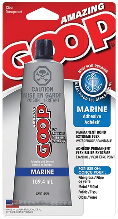 Seal-All 802337 AMAZING GOOP 170035 MARINE ADHESIVE, LIQUID, CLEAR, 109.4 ML, TUBE