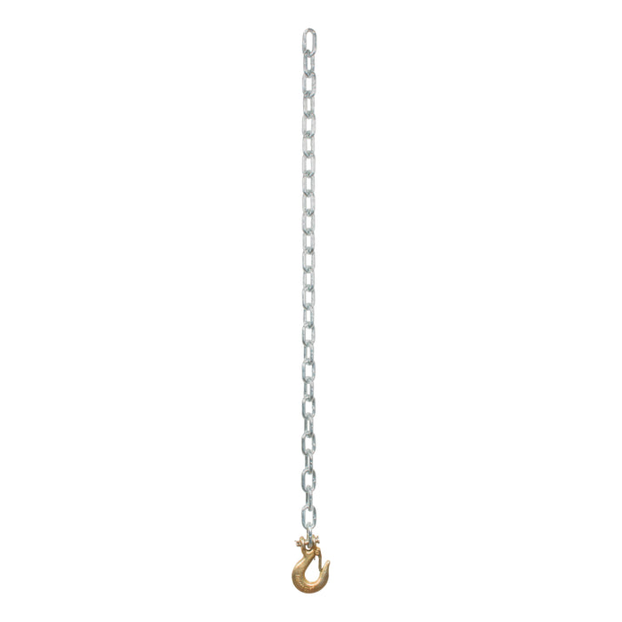 Curt (167) 80302 35" Safety Chain with 1 Clevis Hook (7,800 lbs, Clear Zinc)