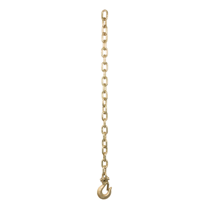Curt (167) 80304 35" Safety Chain with 1 Clevis Hook (18,800 lbs, Yellow Zinc)