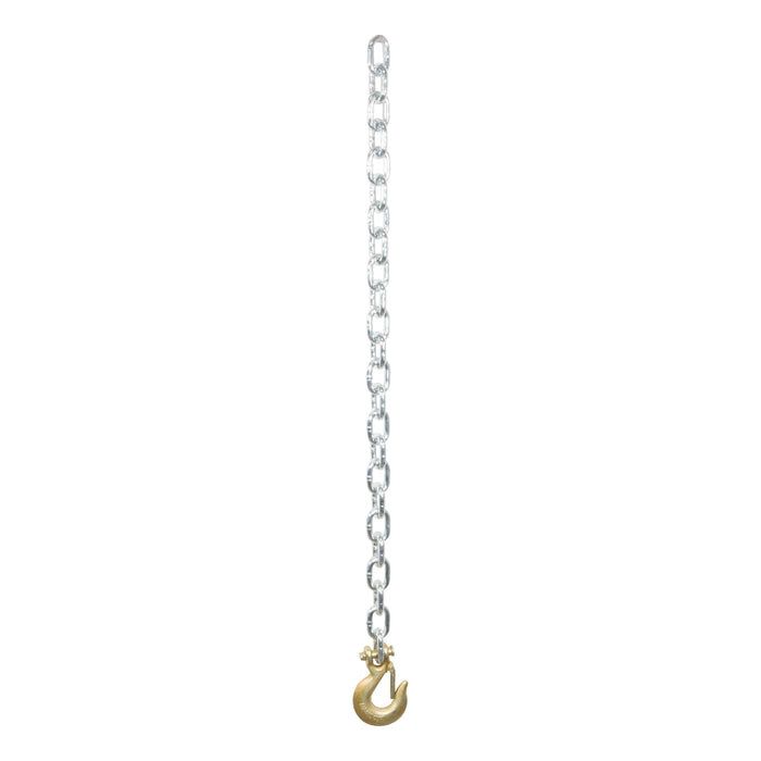 Curt (167) 80314 35" Safety Chain with 1 Clevis Hook (11,700 lbs, Clear Zinc)