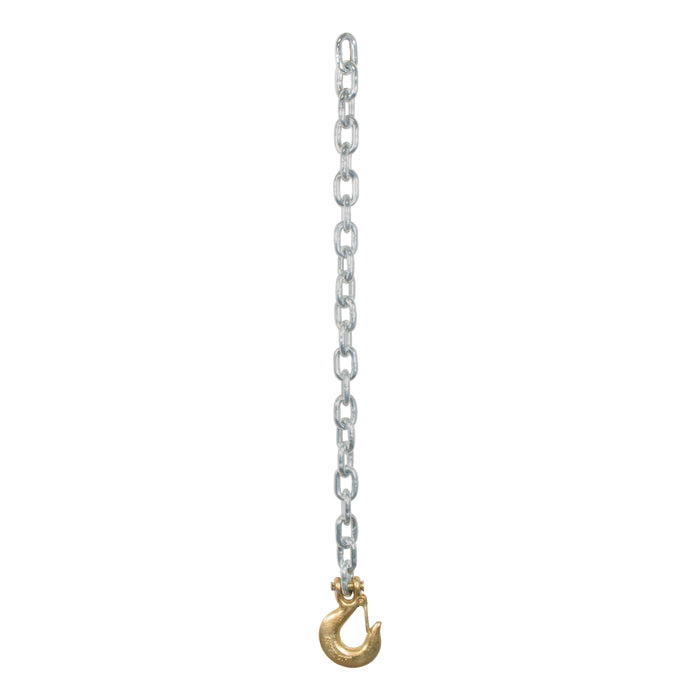 Curt 80315 35" Safety Chain with 1 Clevis Hook (16,200 lbs, Yellow Zinc)