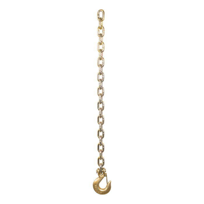 Curt 80316 35" Safety Chain with 1 Clevis Hook (24,000 lbs, Yellow Zinc)