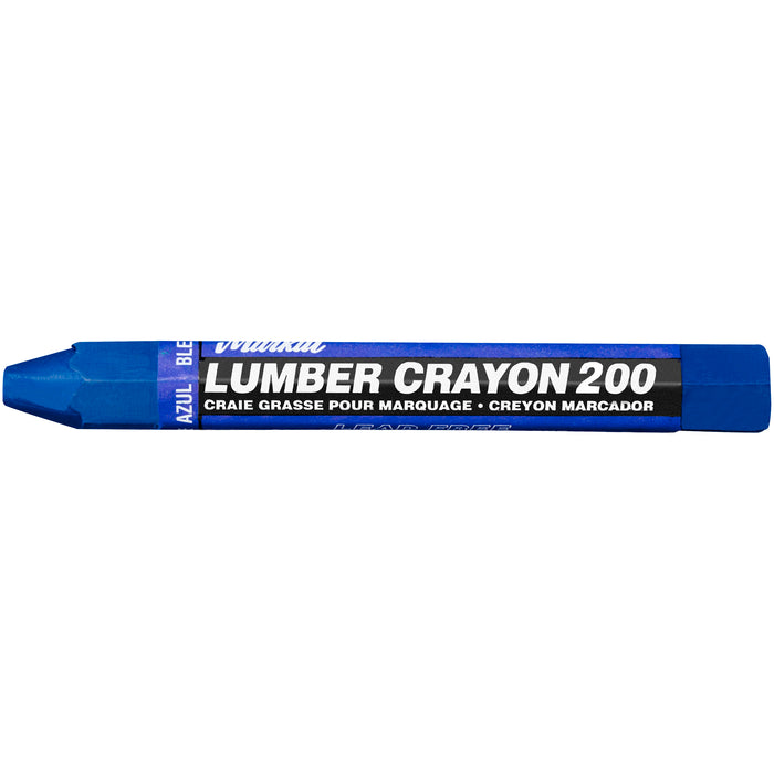 La-Co/Markal 80355 Lumber Crayon 200 - Economical, wax-based - Blue