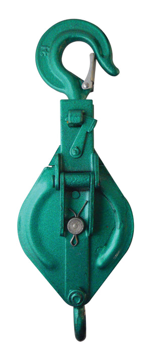 Dynaline (378) 80360 3" Single Pulley Block w/Eye, w/latch, 0.5T WLL, 8mm dia