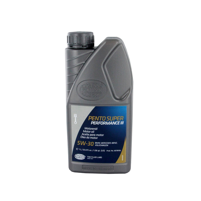 Pentosin (224) 8078106 Pentosin SP III 5W-30 Synthetic Motor Oil exceeds API SM,CF; ACEA A3,B3,B4,C3., 1 L Bottle