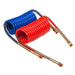 Grote (522) 81-0015-H 15FT AIR COILED SET W/12IN LEADS, BRASS HANDLE AND RED/BLUE GLAD HANDS