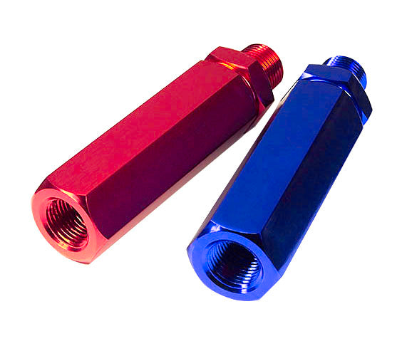 Grote 81-0125 Gladhandles, Anodized, Red/Blue