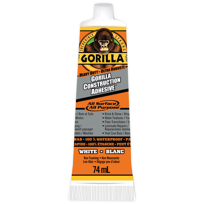 Gorilla Glue (218) 8120002 Gorilla Construction Adhesive All Surface All Purpose - 74-ml