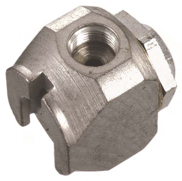 Lincoln (502) 81458 Lincoln Industrial 81458 Button Head Grease Coupler - Inlet 7/16 - 27 Female Thread