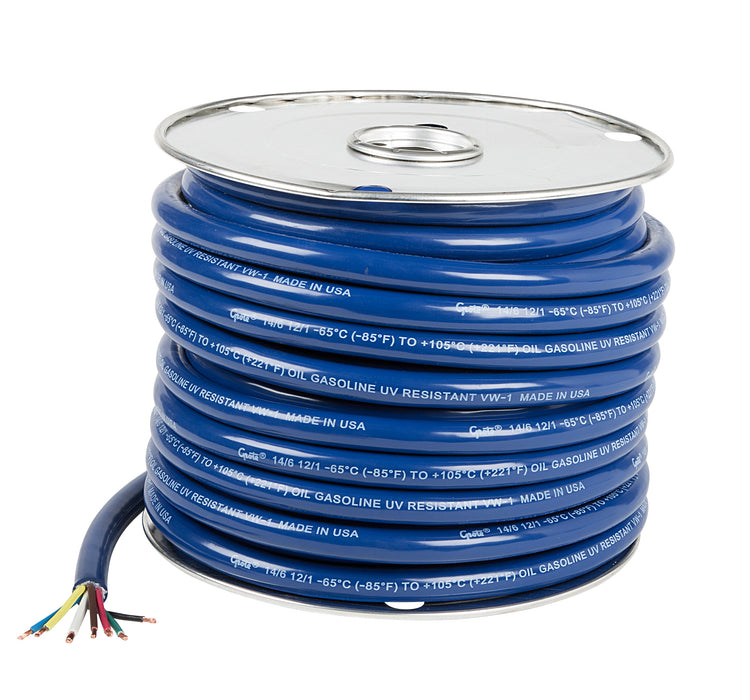 Grote 82-5827 100FT Trailer Cable Low-Temp, 7 Conductor, 6/14, 1/12 Gauge
