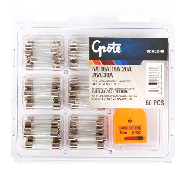 Grote 82-AGC-60 GLASS FUSE - AGC ASSORTMENT