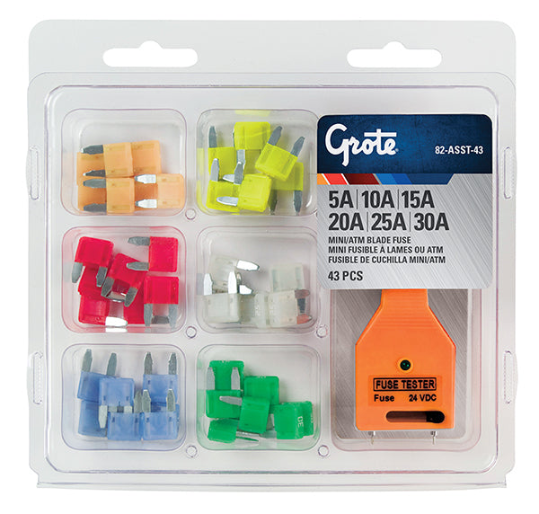 Grote (522) 82-ASST-43 Fuse & Circuit Protection Assortment kits, pack of 43