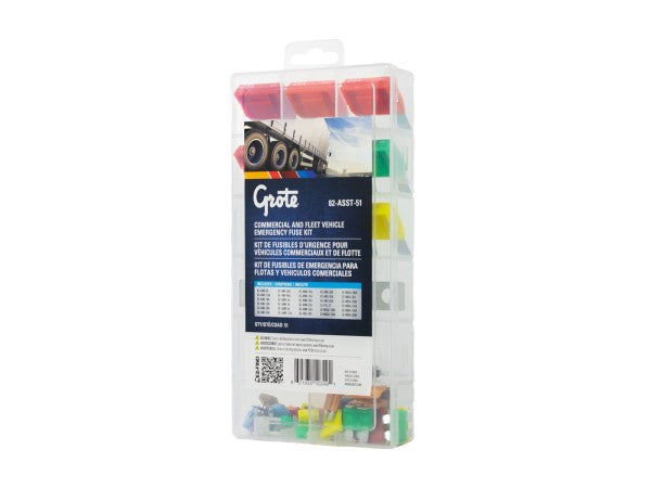 Grote (522) 82-ASST-51 COMMERCIAL AND FLEET VEHICLE EMERGENCY FUSE KIT