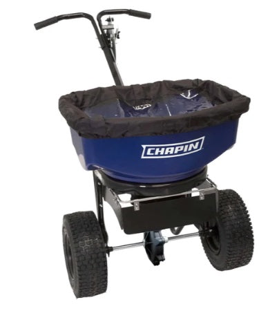 Chapin 82088B Chapin 82088B: 80-pound Professional SureSpread Salt and Ice Melt Broadcast Spreader with Baffles